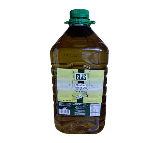 Olive oil extra virgin blends of refined oils