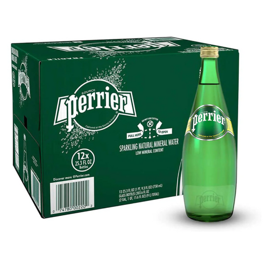 Perrier sparkling natural Mineral water 750 ml